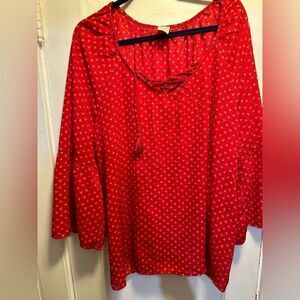 Faded Glory EUC Red Top 2XL